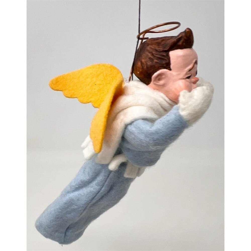 Vintage Simpich Angel "Patrick” 1980 Hand-made Collectible Doll Ornament RETIRED - Picture 6 of 6
